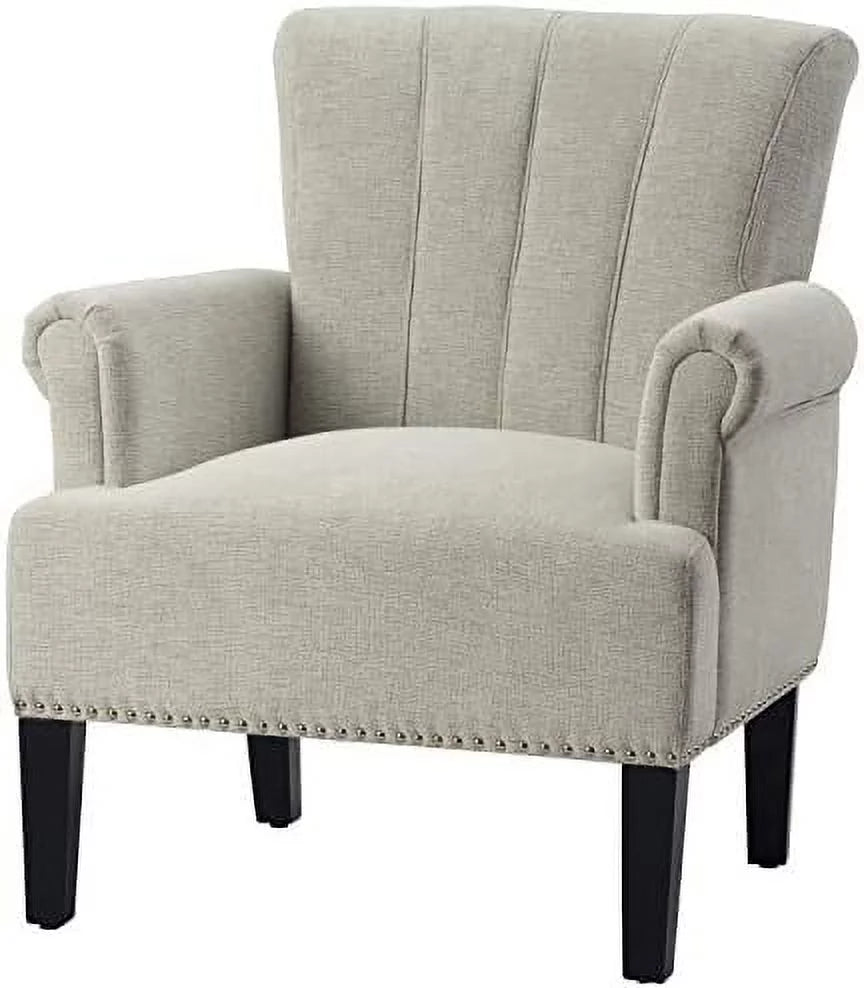Polyester Upholstered Tufted Club Chair T646