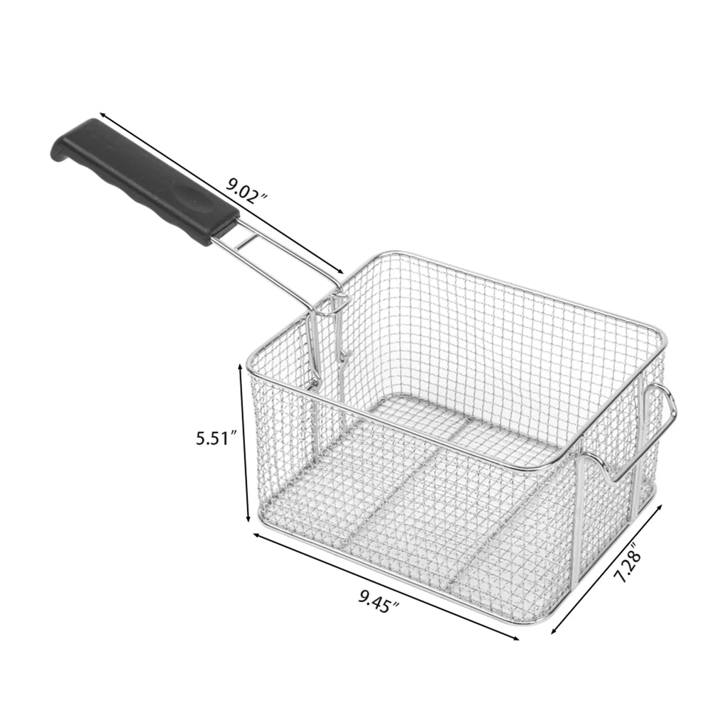 16.9QT Stainless Steel Double Tank Deep Fryer B529