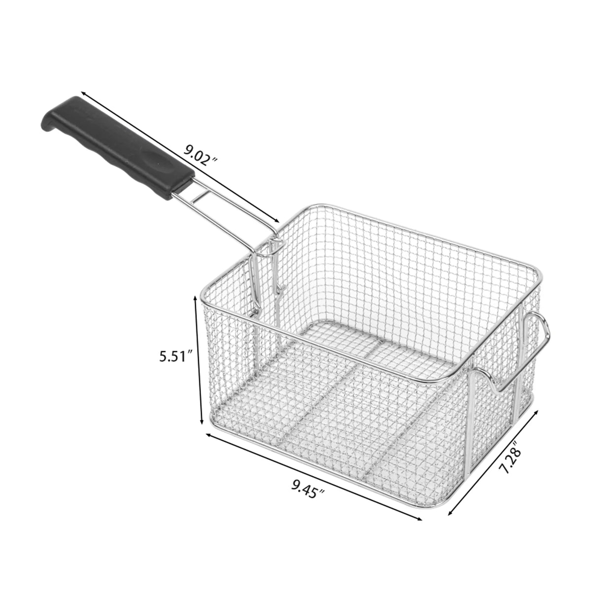 16.9QT Stainless Steel Double Tank Deep Fryer B529