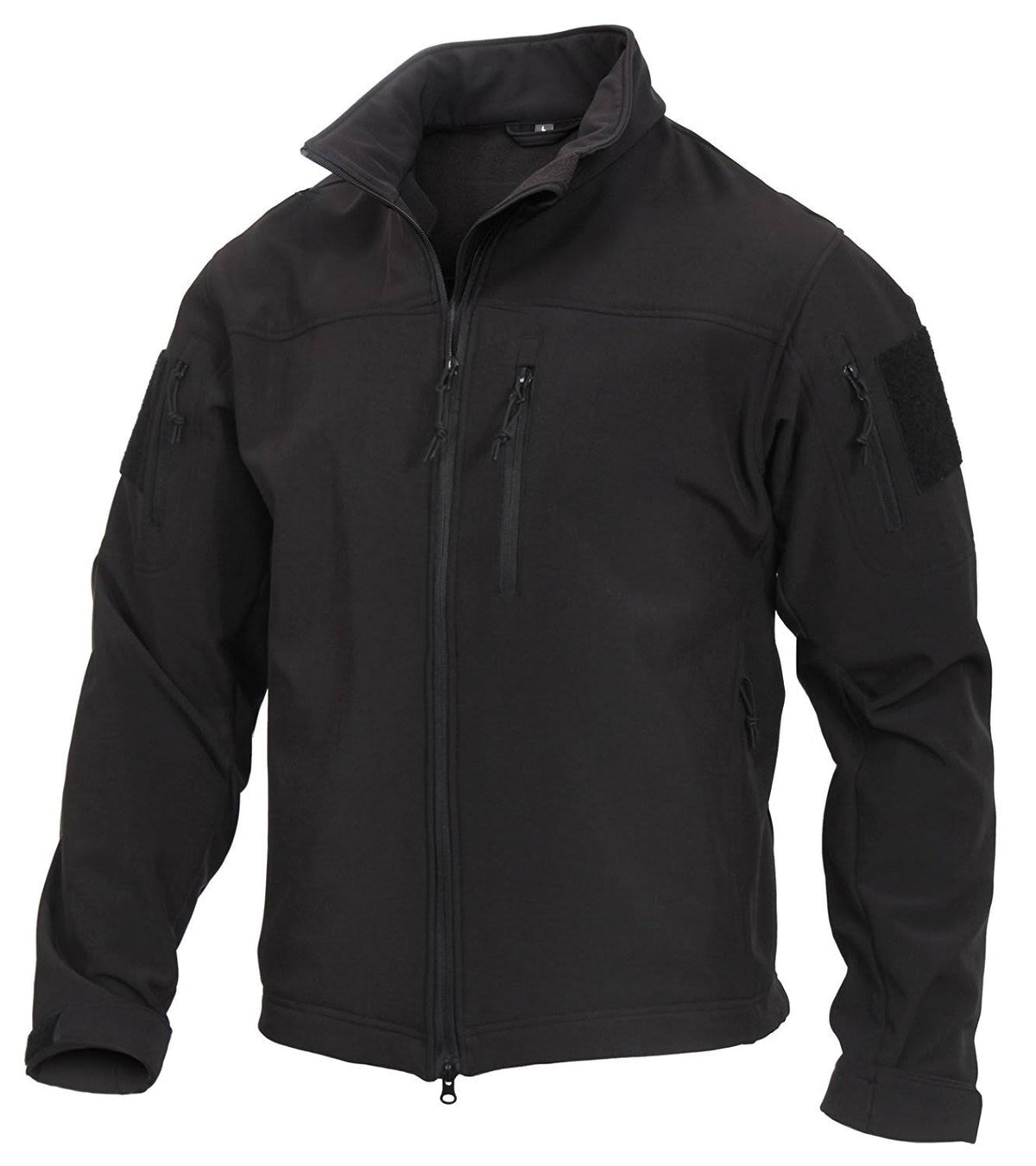 Black 2XL Soft Shell Tactical Jacket P7509