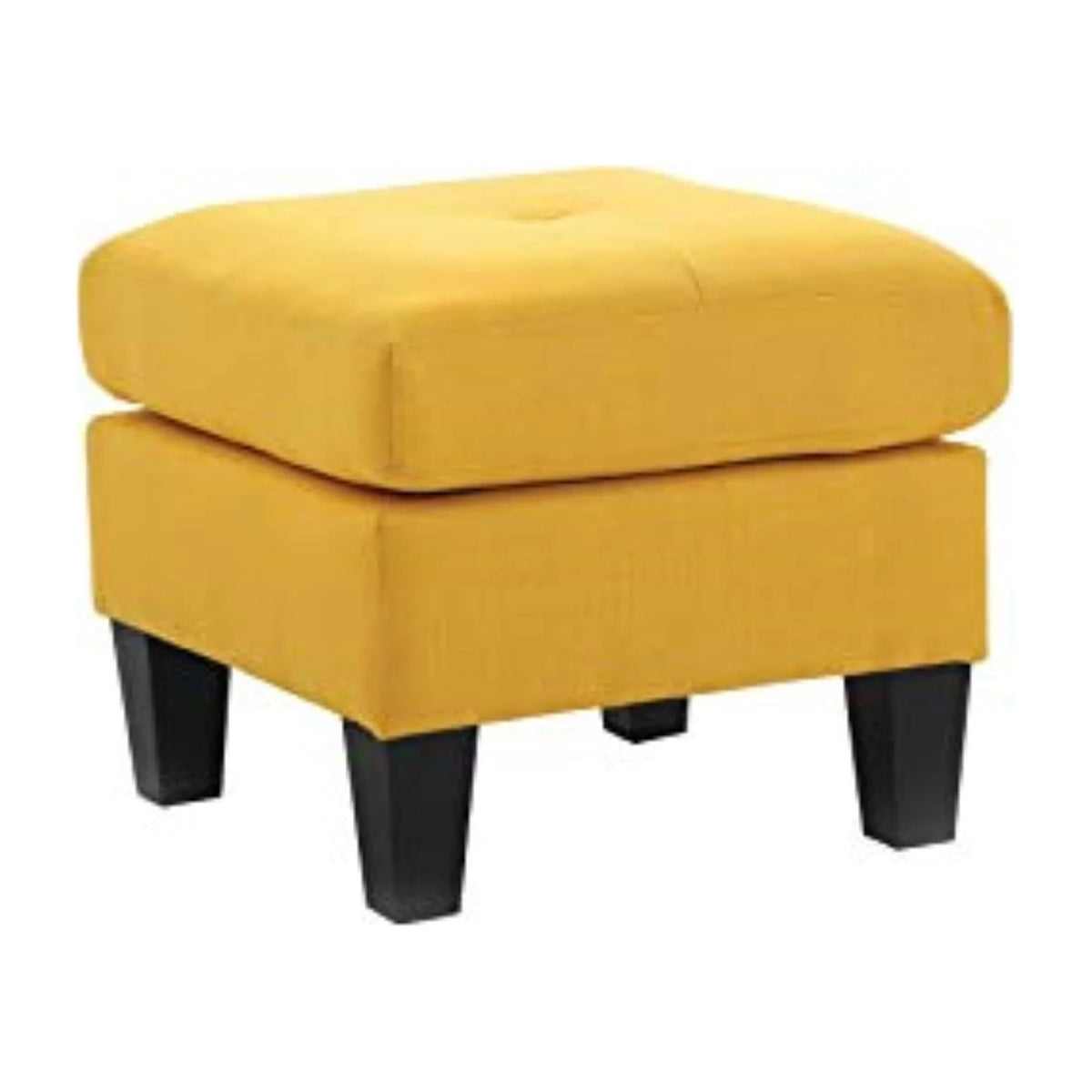 Yellow Twill Fabric Ottoman B102