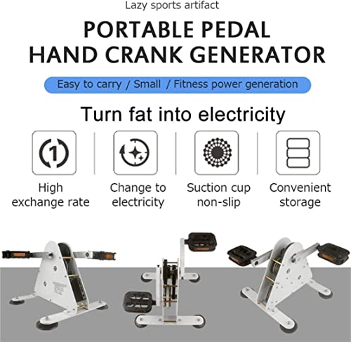 100W Hand Crank and Foot Pedal Power Generator with USB Interface J203306