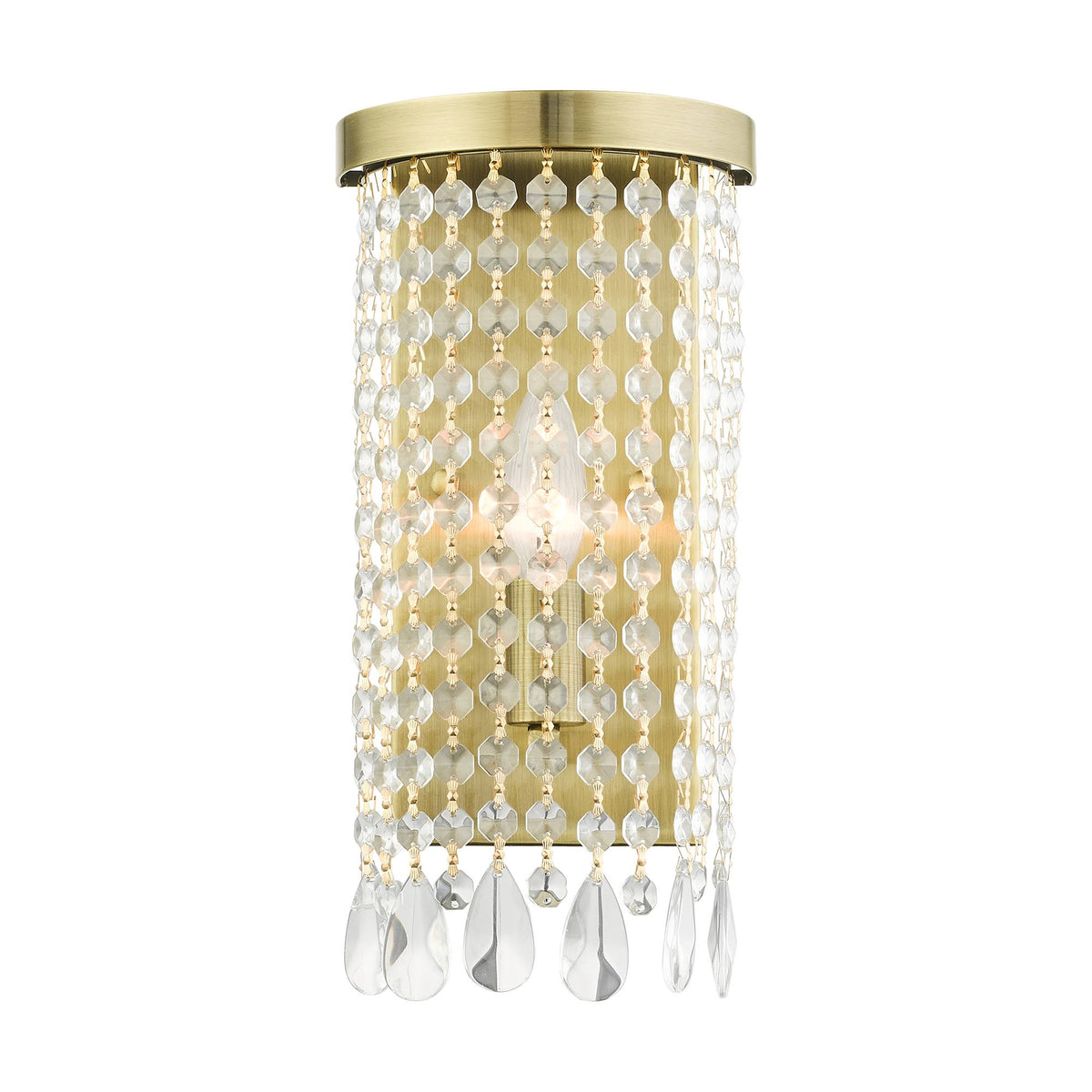 Antique Brass ADA Sconce Q256