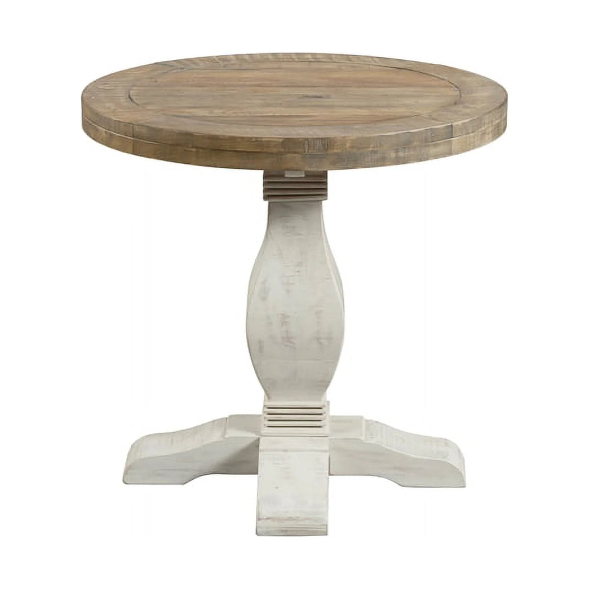 White 2-Piece Solid Wood Coffee Table & End Table Set S900