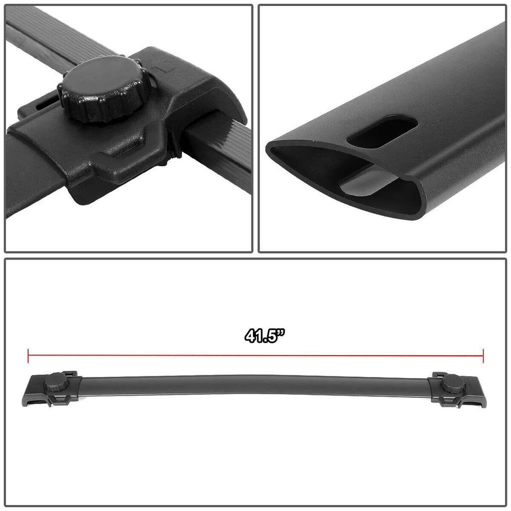 Pair OE Style Roof Rack Top Rail Aluminum Cross Bar I5681