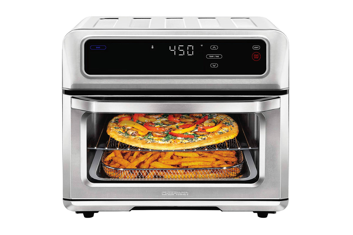 Air Fryer + Toaster Oven, Stainless Steel, 20 LITER V1478