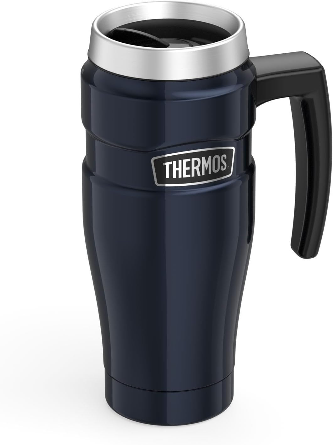 16 Ounce Blue Stainless Steel Travel Mug F6251