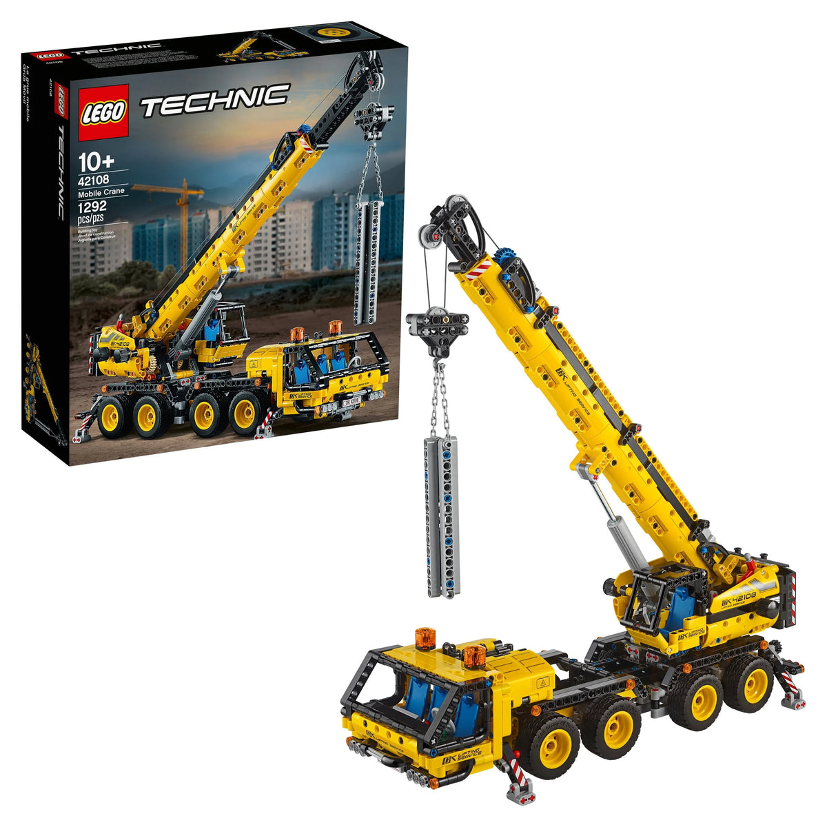 Technic Mobile Crane Construction Toy Building Kit 1,292 pieces P9635