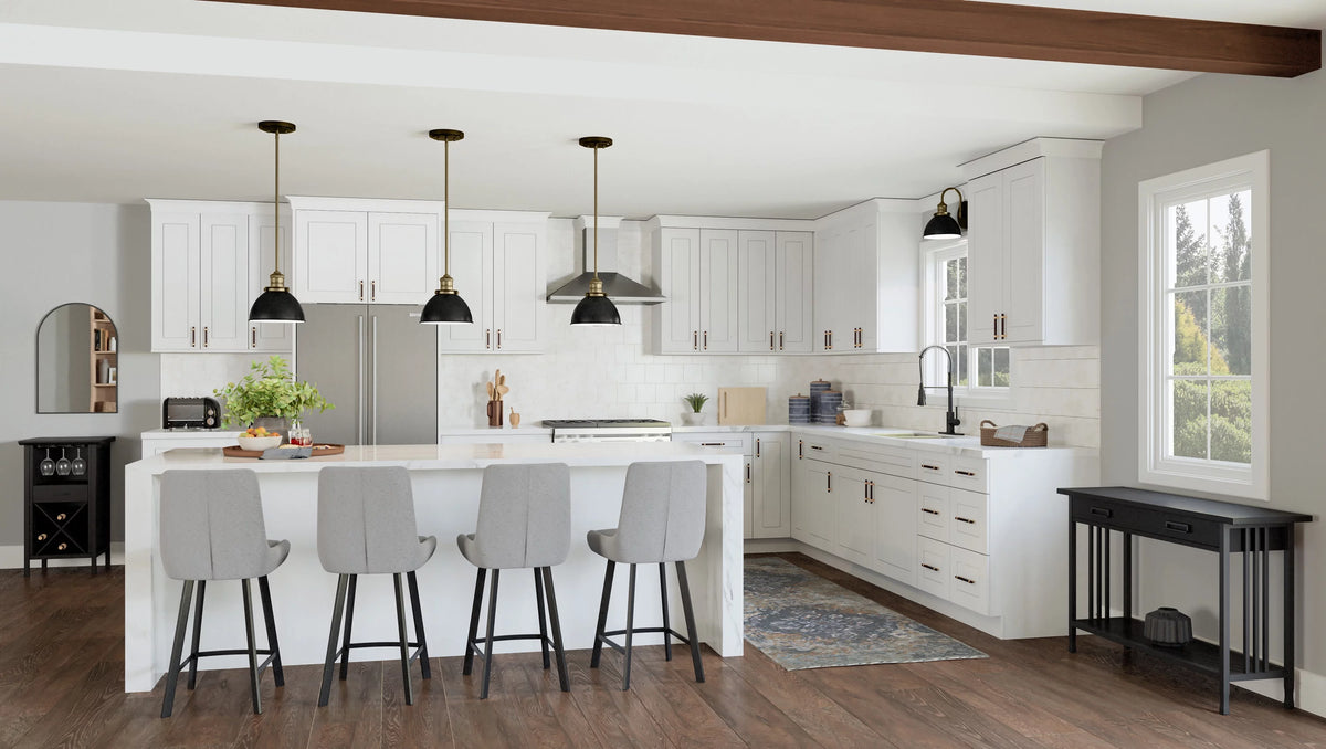 White Shaker Base Kitchen Cabinet 42x34.5x24 H101