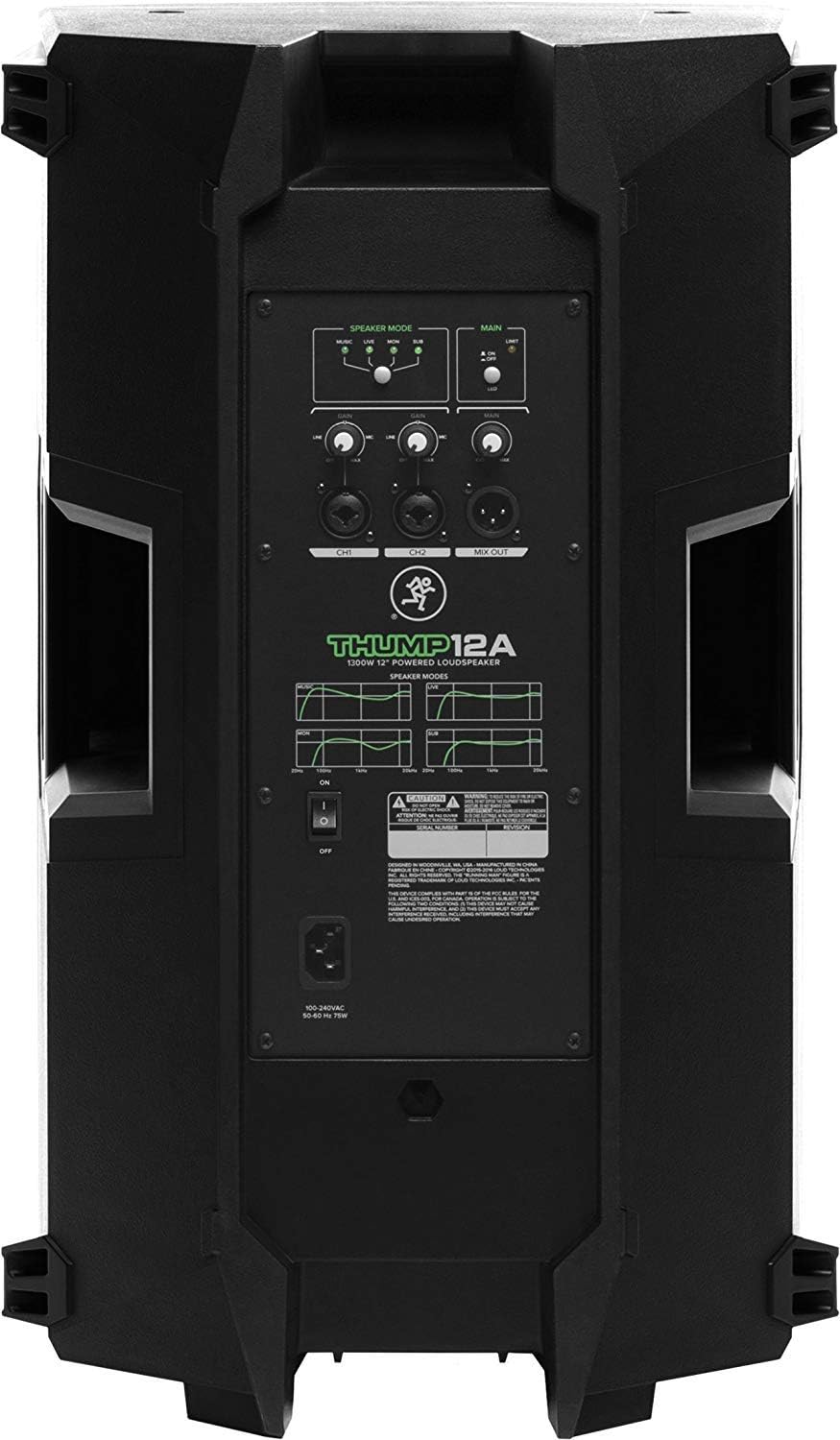 1300W 12 Powered Loudspeaker with Steel Speaker Stand and XLR-XLR Cable A229