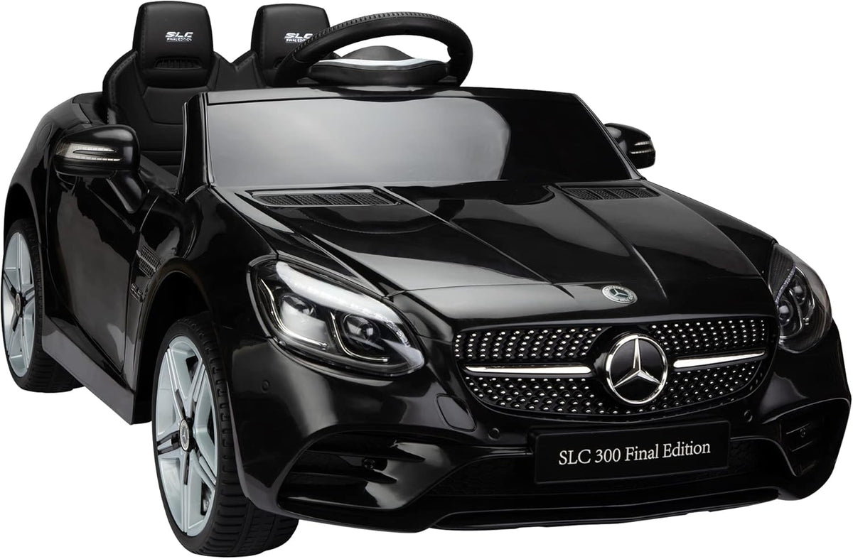12V Kids Ride On Car with LED Lights, Black A888