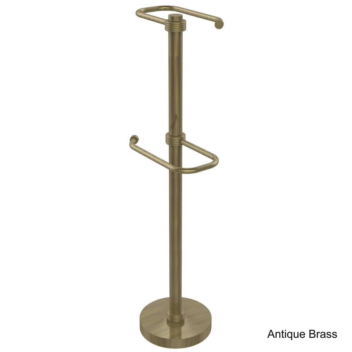 Matte Black Free Standing Toilet Tissue Stand E349