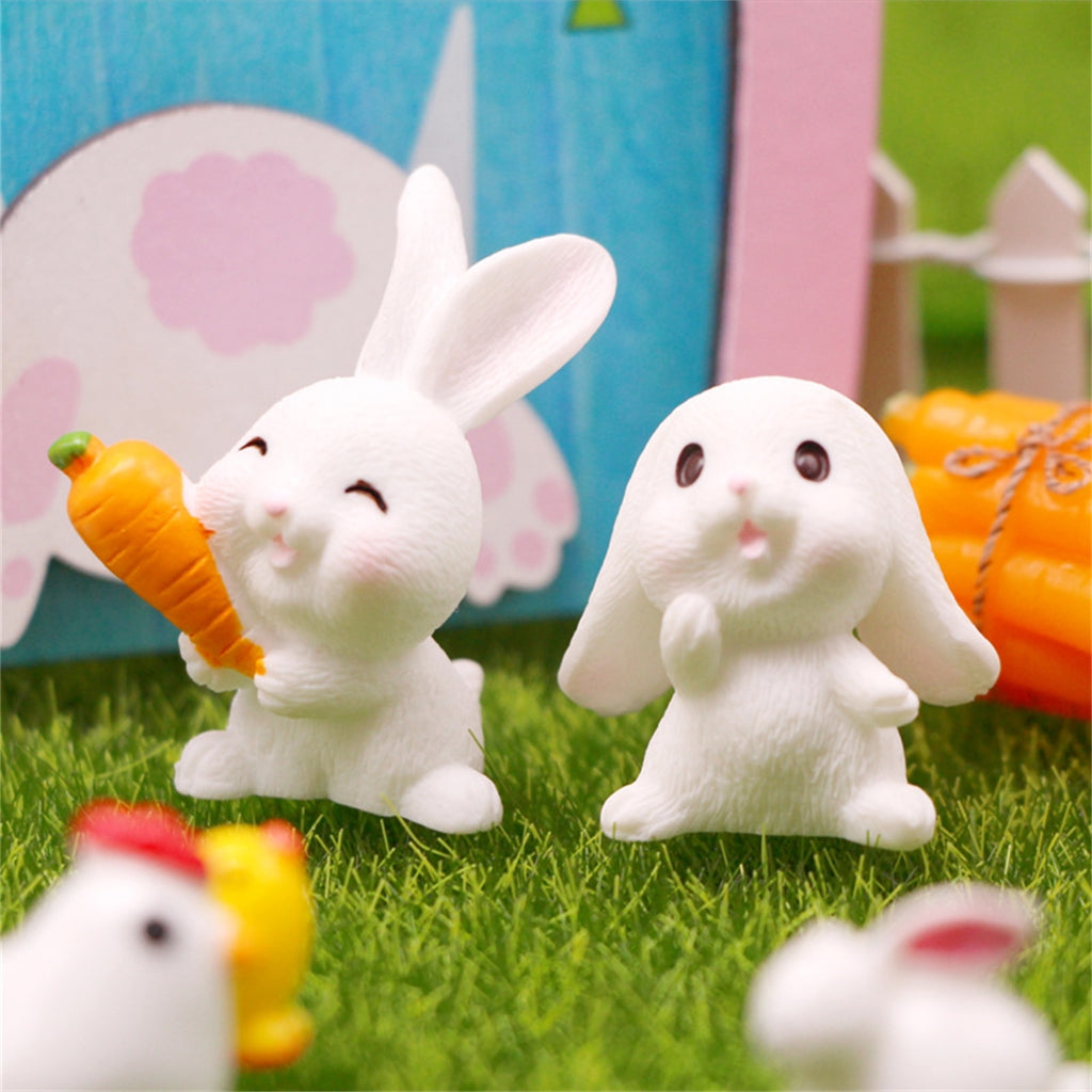 Dollhouse Miniature Easter Rabbit Garden Chick Door X3081