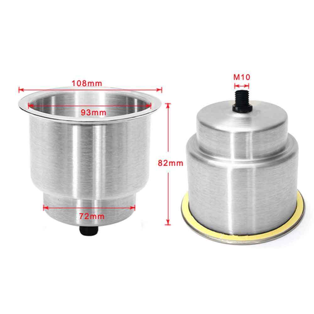 6X Stainless Steel Cup Drink Holders with Drain G8722