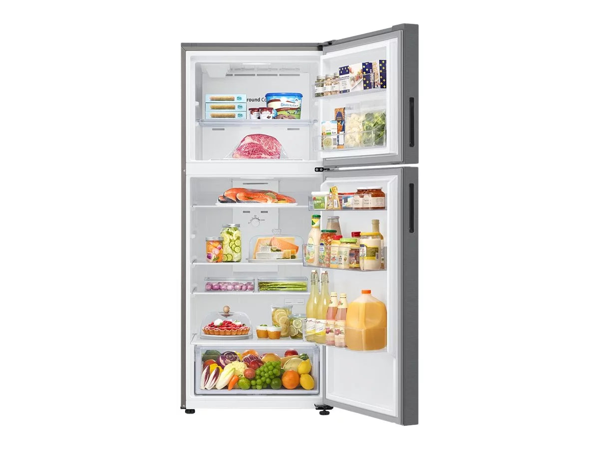 Top Freezer Freestanding Refrigerator Black Stainless Steel F5756