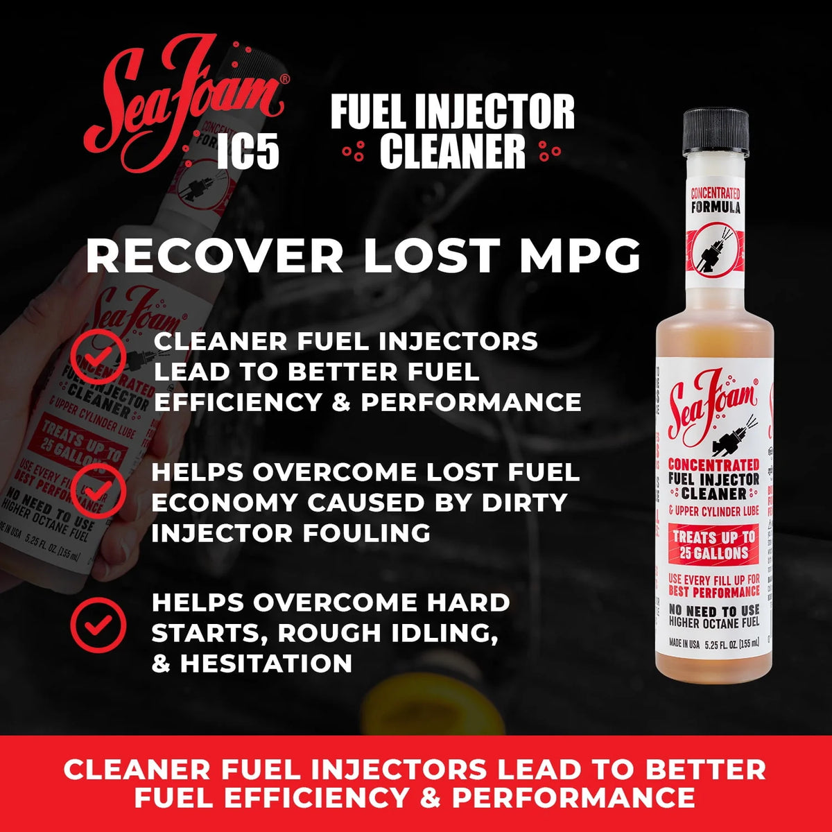 Concentrated Fuel Injector Cleaner Automotive Additive, 5.25 oz O13904
