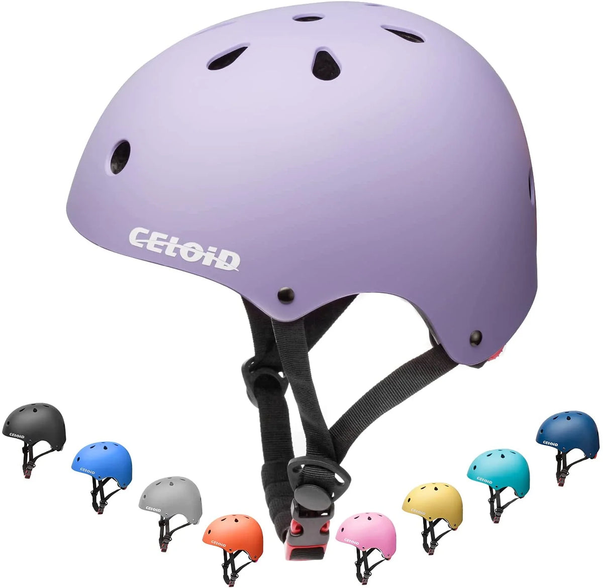 Kids Bike Helmet Adjustable Multi Sport Violet V525614