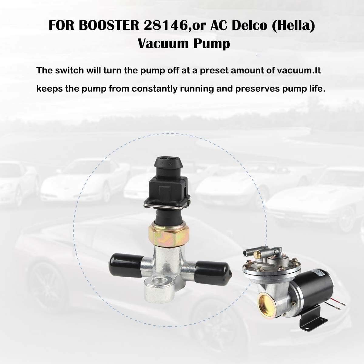 Electric Brake Vacuum Pump Switch Pack of 2 V398533