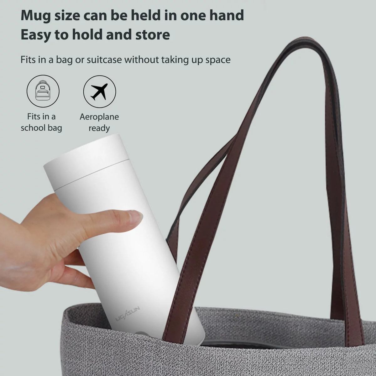 Small Stainless Steel Electric Travel Kettle 400ml X67928