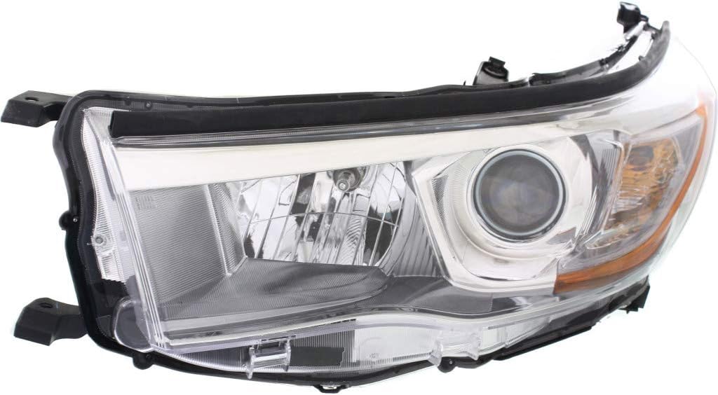 Chrome Headlight Assembly Pair with Bulbs O765