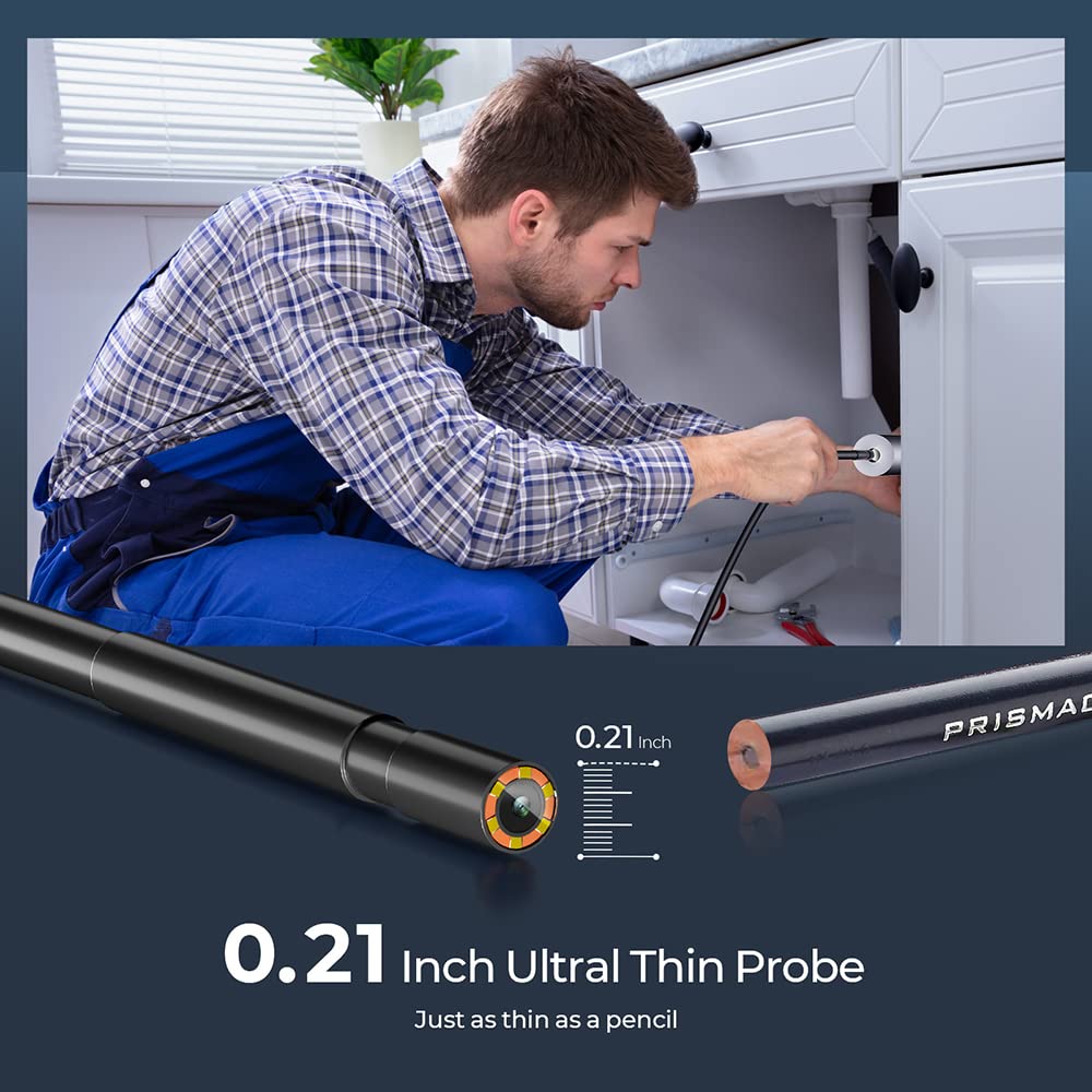 Waterproof USB Borescope Inspection Camera with Light Pack of 2 V4915