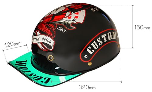 DOT Approved Motorcycle Half Helmet D665