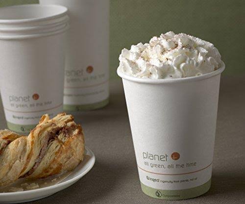 100% Compostable Pla Laminated Hot Cup 12-Ounce 1000-Count Case D8121