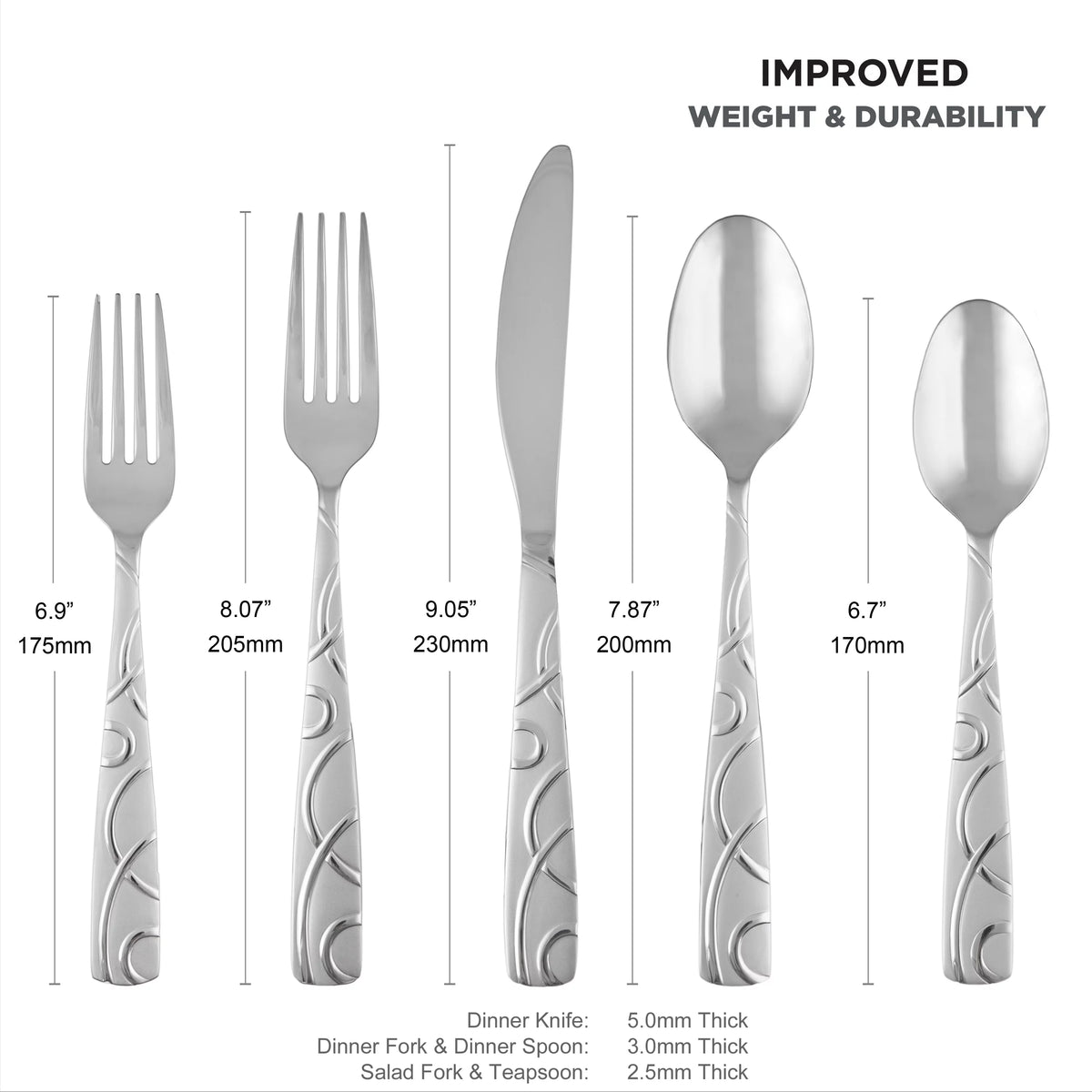 45-Piece Stainless Steel Flatware Set L89491