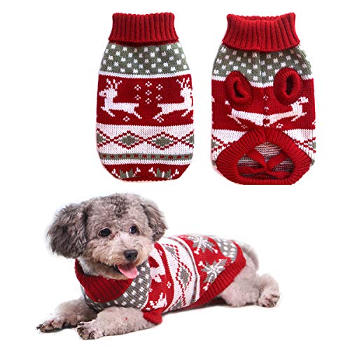 Dog Christmas Sweaters Pet Winter Knitwear Warm Coats P721425