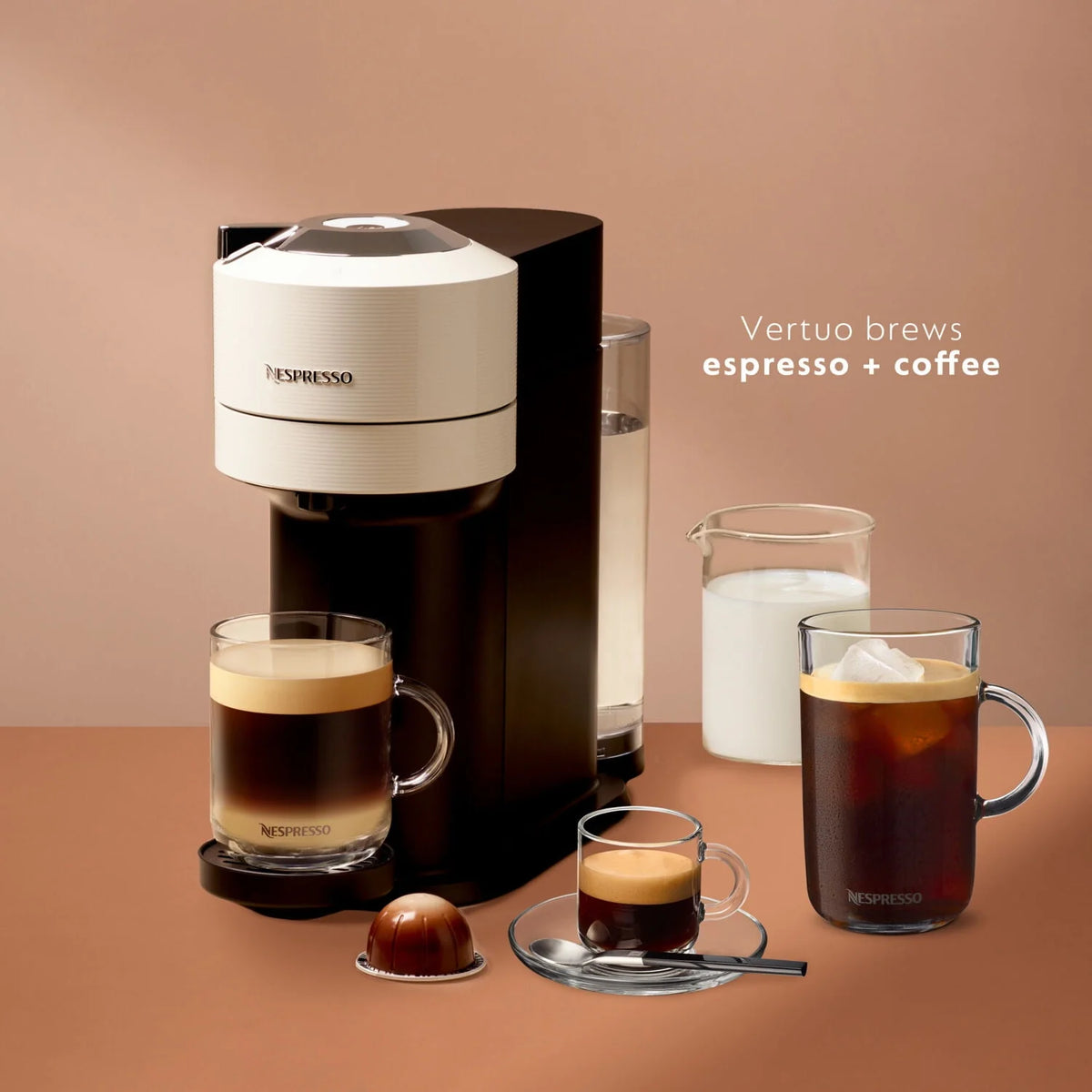 White Coffee and Espresso Maker D695