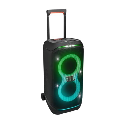 Portable Party Speaker with Telescopic Handle & Wheels (Black) A152503