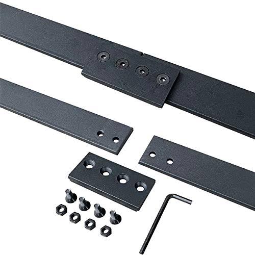 16ft Rustic Black Sliding Barn Door Hardware Kit L8067