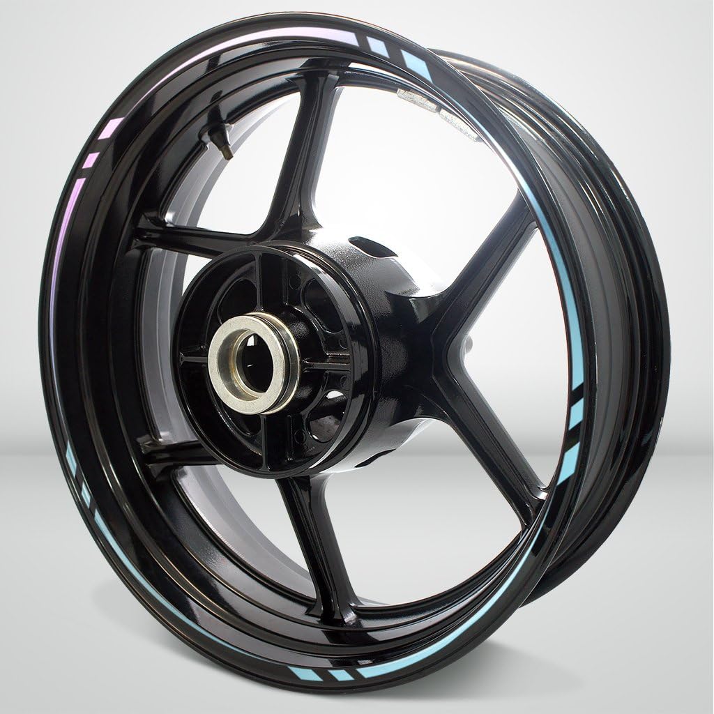 Reflective Blue Outer Rim Liner Stripe Pack of 2 H303432