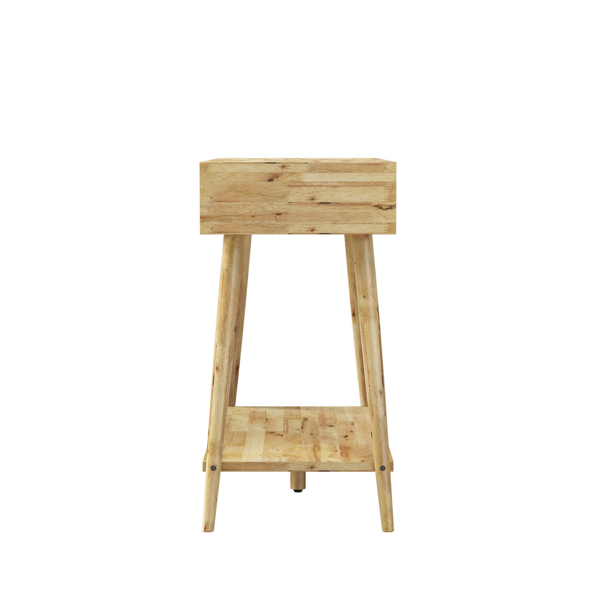 Mid-Century Modern Console Table Natural Finish Y18420