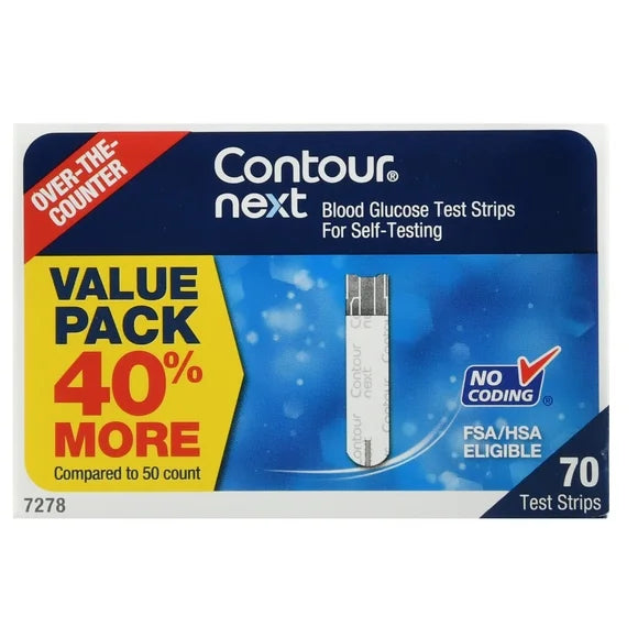 Blood Glucose Test Strips 70 Count Y122