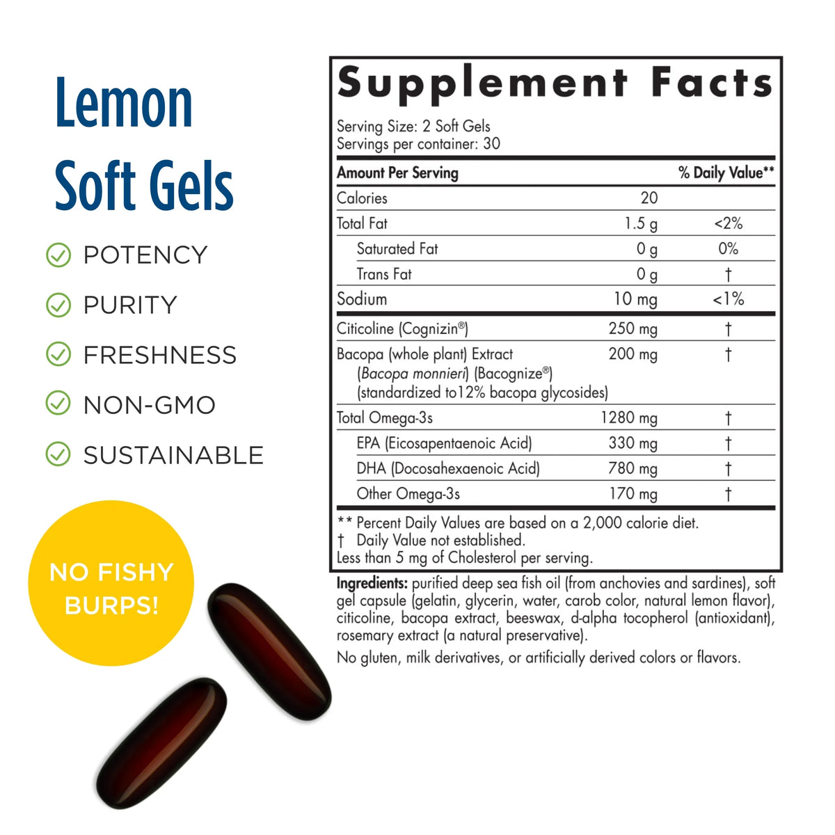 Omega Focus Softgels 1280 Mg 60 Count J567341