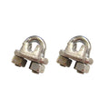 Galvanized Drop Forged Wire Rope Clips - 2 Pack G359598