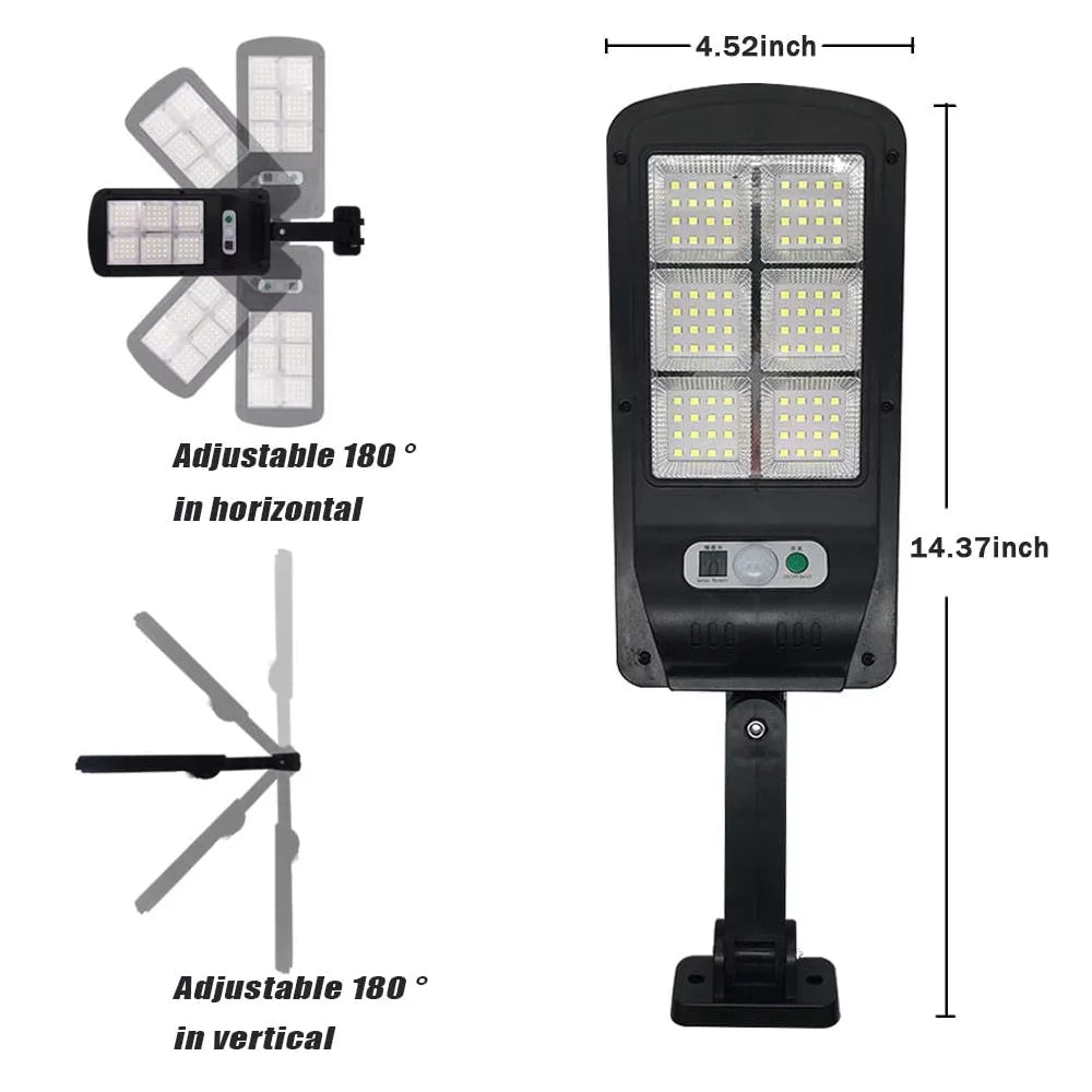 Solar Street Light 4Pack 96 LED IP65 Motion Sensor U227