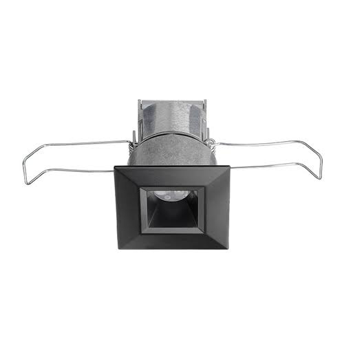 Black 2-1/4x22 Mini LED Square Downlight Wet Location 3500K Narrow Flood Beam Spread L571223