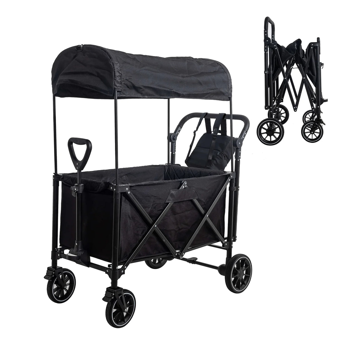 Folding Stroller Wagon with 5-Point Harnesses D3858