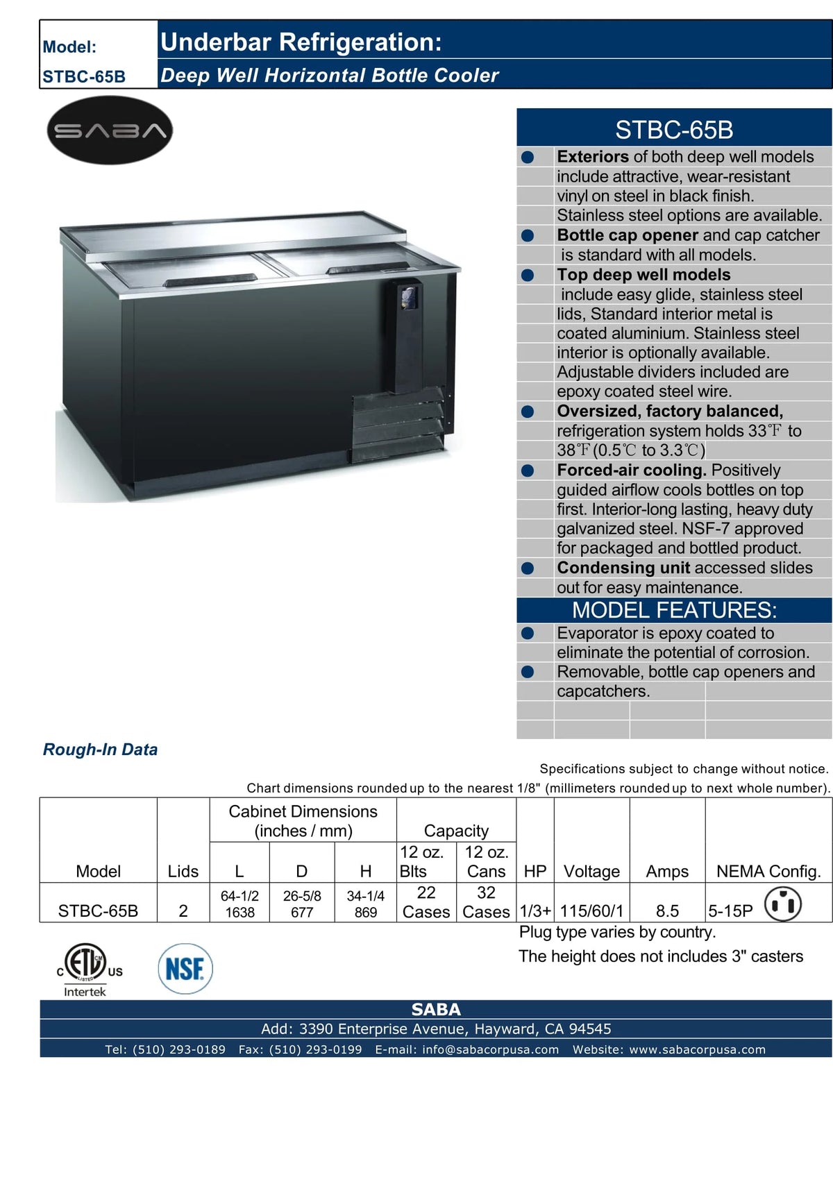 65" Commercial Bottle Cooler Q61880