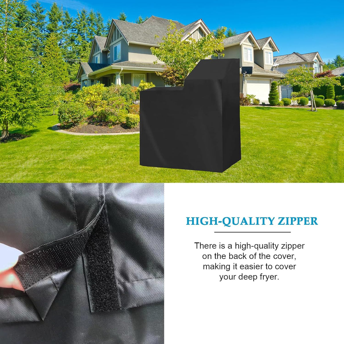 Black Deep Fryer Cover for 4 Gallon Deep Fryer V3468