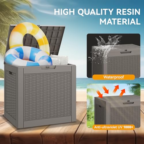 150 Gallon Black Resin Outdoor Storage Box W55123