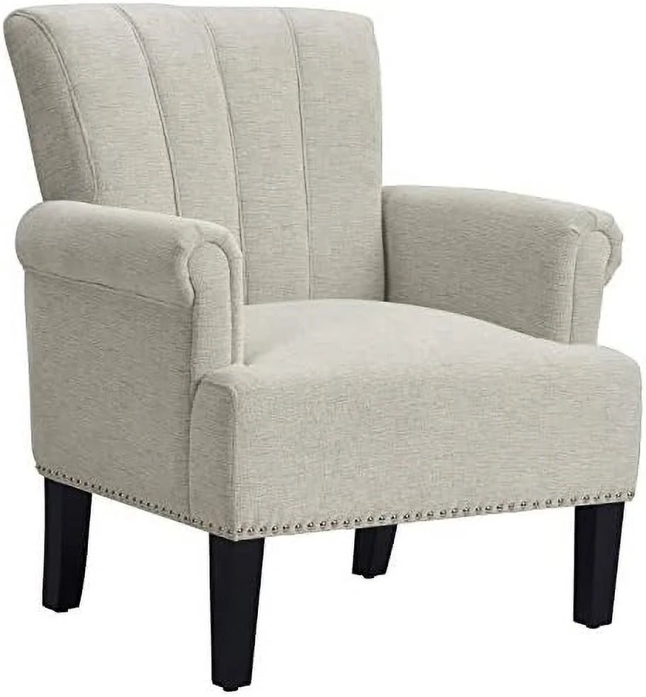 Polyester Upholstered Tufted Club Chair T646