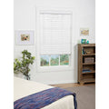 White Cordless Faux Wood Blind R1951