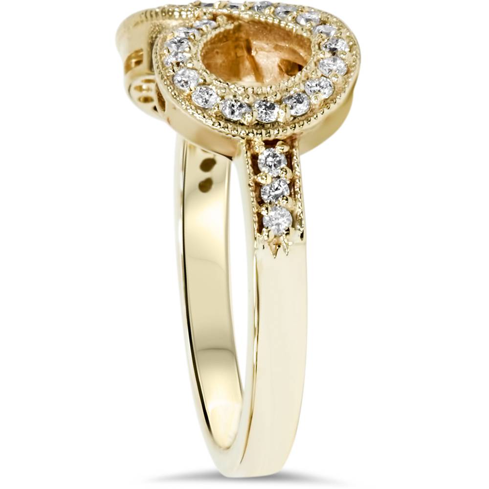 1/3ct Diamond Infinity Ring 10K Yellow Gold C83736