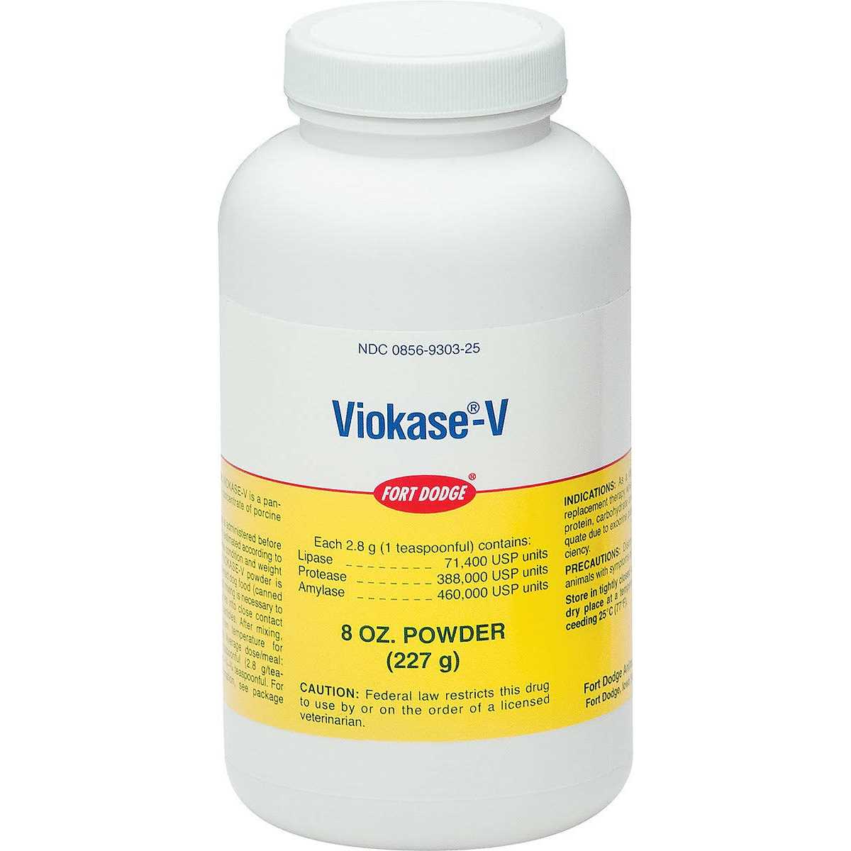Viokase-V Powder for Dogs & Cats X810190