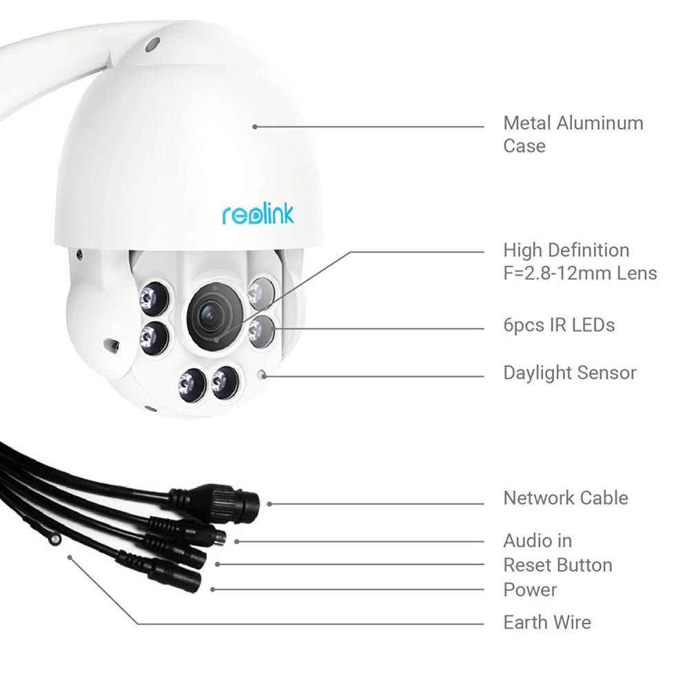 5MP Super HD PTZ Security Camera with 4X Optical Zoom V343248