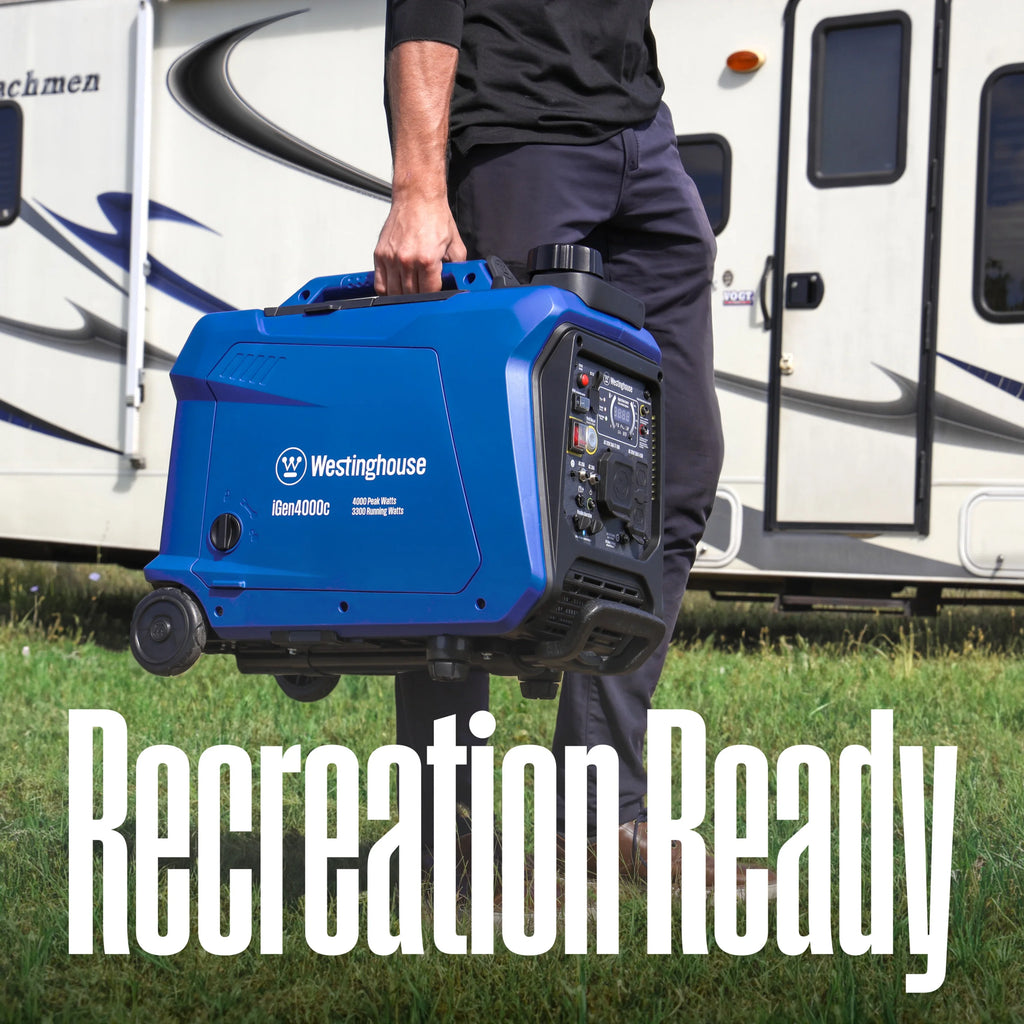 4000 Peak Watt Gas Portable Inverter Generator with Remote Start J4939