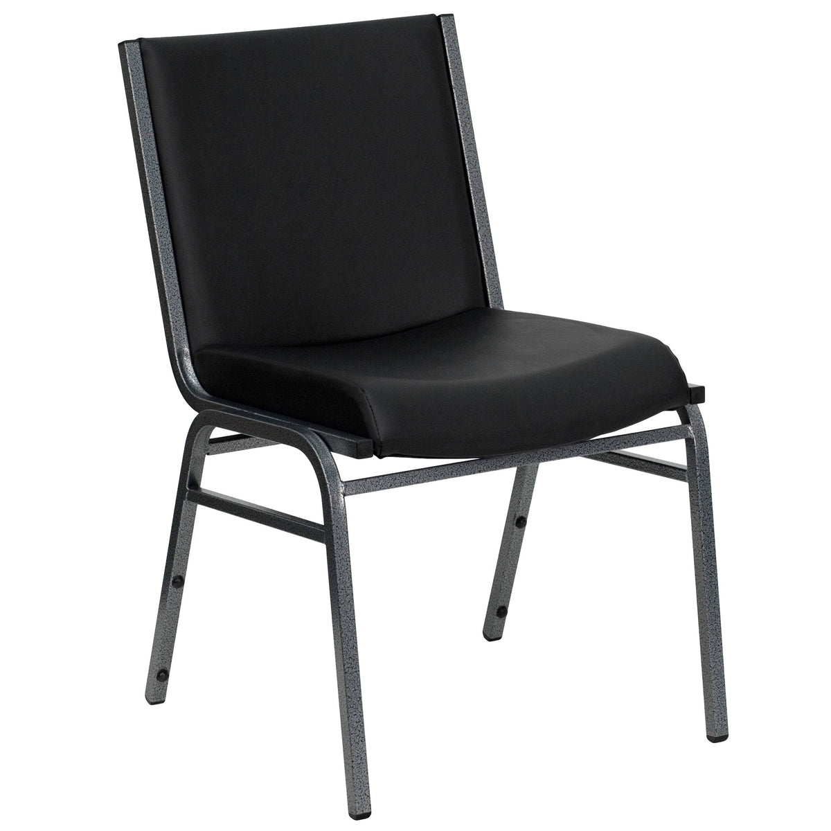 Black Metal Stack Chair Q96908